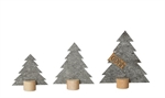 Juletræer på træfod grå 3 stk.fra Lübec Living OOhh - Tinashjem